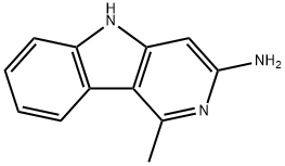 1-メチル-γ-カルボリン-3-アミン 化学構造式