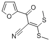 2-(2-FURYLCARBONYL)-3,3-DI(METHYLTHIO)ACRYLONITRILE Struktur