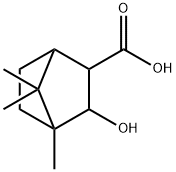 3-hydroxy-4,7,7-trimethylbicyclo[2.2.1]heptane-2-carboxylic acid,6246-41-9,结构式