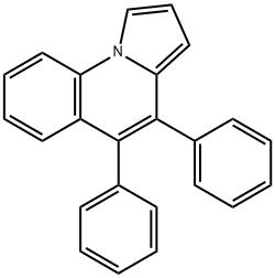 4,5-ジフェニルピロロ[1,2-a]キノリン 化学構造式