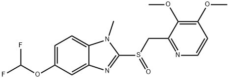 N-Methyl Pantoprazole, mixture of 1 and 3 isomers 化学構造式