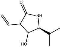 2-Pyrrolidinone,3-ethenyl-4-hydroxy-5-(1-methylethyl)-,(5S)-(9CI) Struktur
