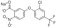 5-[2-クロロ-4-(トリフルオロメチル)フェノキシ]-2-ニトロ安息香酸ナトリウム 化学構造式