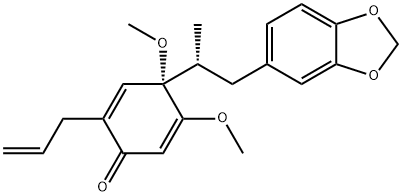 4-[2-(1,3-Benzodioxol-5-yl)-1-methylethyl]-4,5-dimethoxy-2-(2-propenyl)-2,5-cyclohexadien-1-one|异二氢风藤奎醇 B