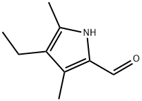 4-乙基-3,5-二甲基-1H-吡咯-2-甲醛,6250-80-2,结构式