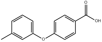 4-(3-methylphenoxy)benzoic acid Struktur