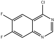 4-氯-6,7-二氟喹唑啉,625080-60-6,结构式
