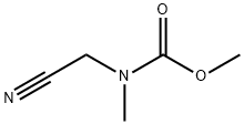 Carbamic acid, (cyanomethyl)methyl-, methyl ester (9CI) 结构式