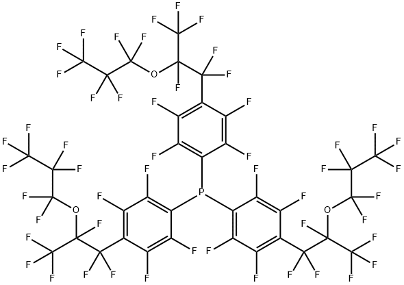 TRIS{4-[PERFLUORO(2-METHYL-3-OXAHEXYL)]PHENYL}PHOSPHINE Structure