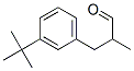 3-(m-tert-butylphenyl)-2-methylpropionaldehyde Struktur