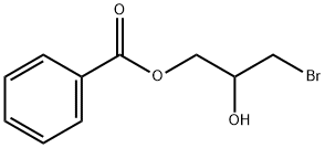 Benzoic acid 2-hydroxy-3-bromopropyl ester Structure