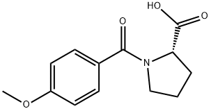 1-(4-甲氧基苯甲酰基)吡咯烷-2-羧酸,62522-92-3,结构式