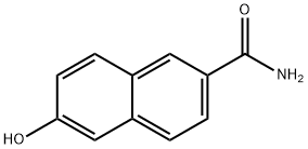 6-ヒドロキシ-2-ナフトアミド 化学構造式