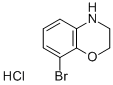8-ブロモ-3,4-ジヒドロ-2H-1,4-ベンゾキサジン 化学構造式