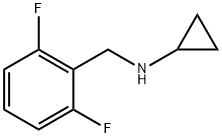 N-(2,6-difluorobenzyl)cyclopropanamine 化学構造式