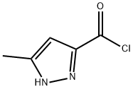 5-Methyl-1H-pyrazole-3-carbonyl chloride 化学構造式