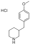 3-(4-METHOXYBENZYL)PIPERIDINE HYDROCHLORIDE|3-(4-甲氧基苄基)哌啶盐酸盐