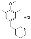 3-(4-METHOXY-3,5-DIMETHYL-BENZYL)-PIPERIDINE HYDROCHLORIDE Structure