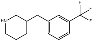 3-(3-(三氟甲基)苄基)哌啶,625454-25-3,结构式