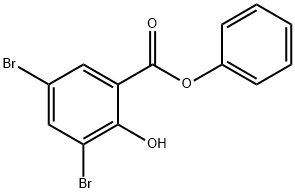 PHENYL 3,5-DIBROMO-2-HYDROXYBENZOATE Structure