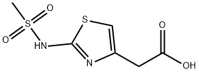 {2-[(METHYLSULFONYL)AMINO]-1,3-THIAZOL-4-YL}ACETIC ACID 化学構造式