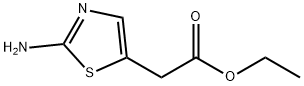 2-(2-アミノチアゾール-5-イル)酢酸エチル 化学構造式