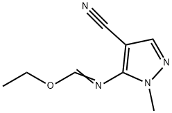 5-(ethoxymethylideneamino)-1-methyl-pyrazole-4-carbonitrile