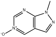 1H-Pyrazolo[3,4-d]pyrimidine, 1-methyl-, 5-oxide (9CI) Struktur