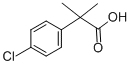 4-CHLORO-ALPHA,ALPHA-DIMETHYLPHENYLACETIC ACID Structure