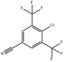 3,5-双三氟甲基-4-氯苯腈, 62584-30-9, 结构式