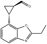 시클로프로판카르복스알데히드,2-(2-에틸-7-벤족사졸릴)-,(1R,2R)-(9CI)