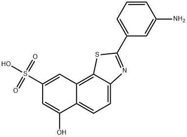 2-(3-aminophenyl)-6-hydroxynaphtho[2,1-d]thiazole-8-sulfonic acid,6259-71-8,结构式