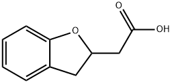2-(2,3-二氢苯并呋喃-2-基)乙酸,62590-78-7,结构式
