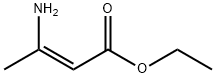 (2Z)-3-アミノ-2-ブテン酸エチル 化学構造式