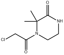 4-(2-氯乙酰基)-3,3-二甲基吡嗪-2-酮, 626223-67-4, 结构式