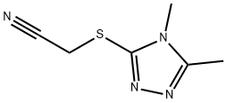 Acetonitrile, [(4,5-dimethyl-4H-1,2,4-triazol-3-yl)thio]- (9CI) Structure