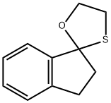 Spiro[1H-indene-1,2-[1,3]oxathiolane], 2,3-dihydro- (9CI) 化学構造式