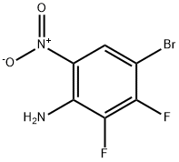 4-BroMo-2,3-difluoro-6-nitroaniline Structure