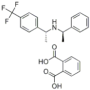 (R)-1-phenyl-N-((R)-1-(4-(trifluoroMethyl)phenyl)ethyl)ethanaMine phthalate 化学構造式