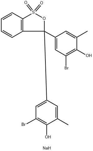 Natrium-α-(3-brom-5-methyl-4-oxo-2,5-cyclohexadienyliden)-α-(3-brom-5-methyl-4-hydroxyphenyl)toluolsulfonat