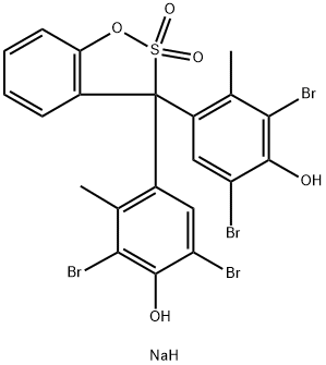ブロモクレゾールグリーンナトリウム 化学構造式