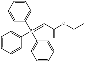 (2-ETHOXY-2-PROPENYLIDENE)TRIPHENYLPHOSPHORANE Struktur