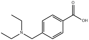 P-[(ジエチルアミノ)メチル]安息香酸 化学構造式