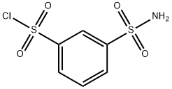 3-(氨基磺酰基)苯磺酰氯,62646-47-3,结构式