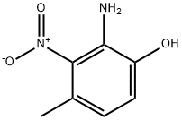 2-氨基-4-甲基-3-硝基苯酚,6265-05-0,结构式