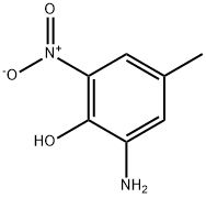 2-氨基-4-甲基-6-硝基苯酚,6265-07-2,结构式