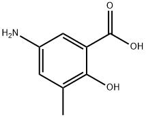 5-AMINO-2-HYDROXY-3-METHYL-BENZOIC ACID,6265-14-1,结构式