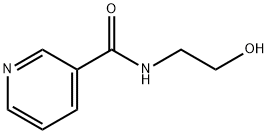 N-(2-羟乙基)-3-吡啶甲酰胺,6265-73-2,结构式