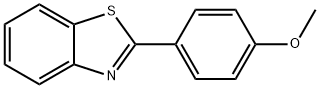 2-(4-メトキシフェニル)ベンゾチアゾール 化学構造式