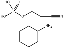 bis(cyclohexylammonium) 2-cyanoethyl phosphate Structure